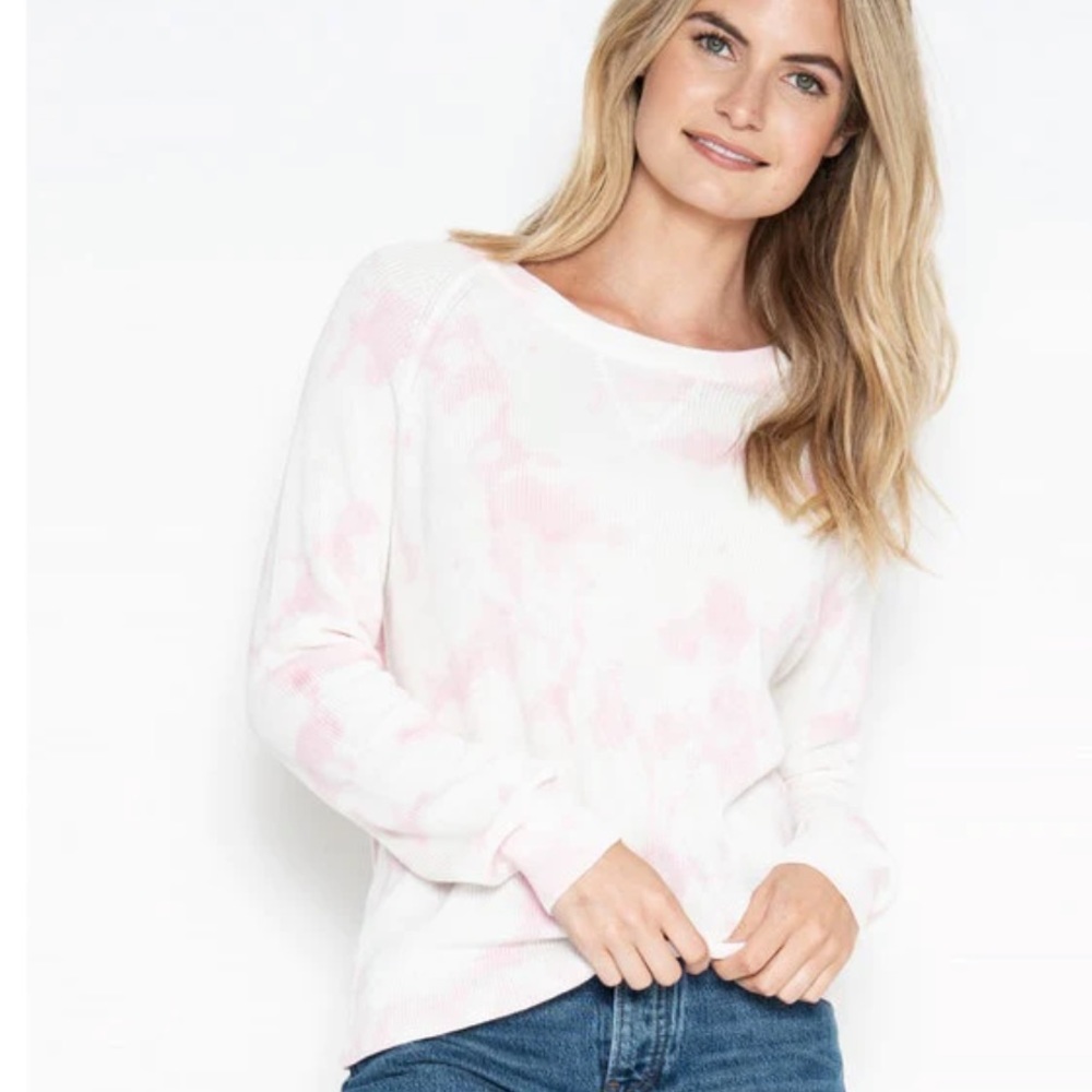 One Grey Day Blossom Tie Dye Alma Pullover Sweater Small size